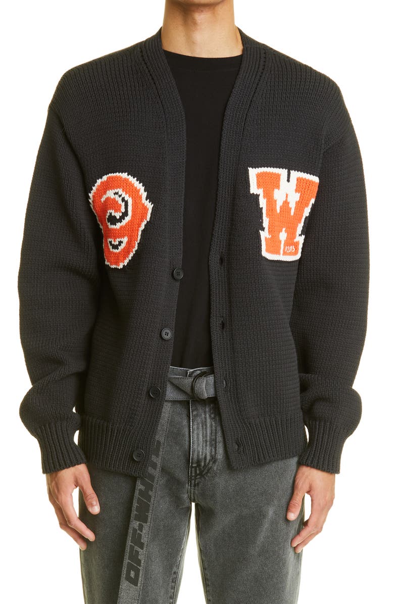 Off-White Men's Patch Cardigan, Main, color,