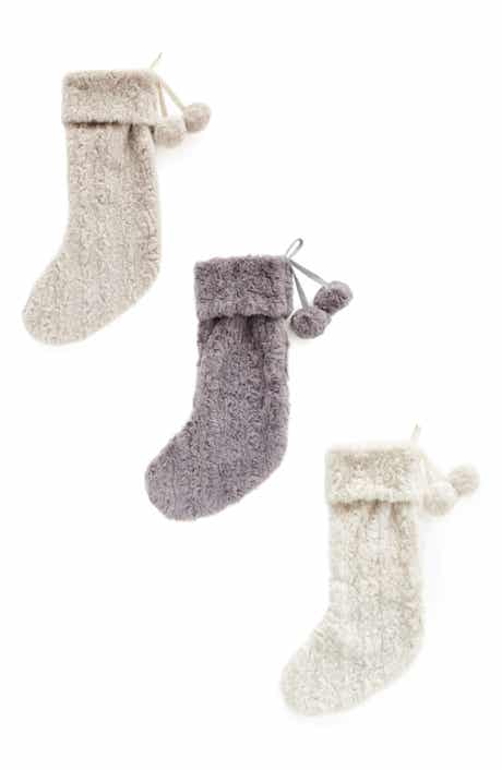 ONE HUNDRED 80 DEGREES Single Faux Fur Stocking