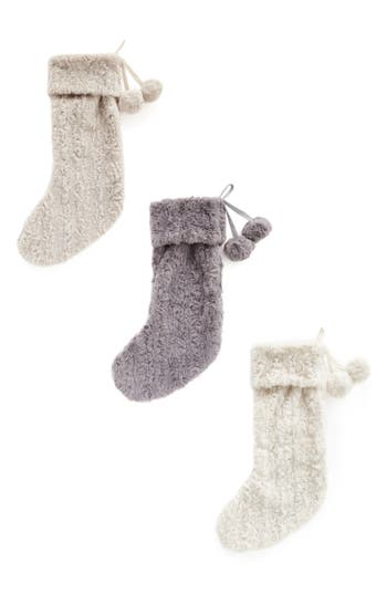 One Hundred 80 Degrees 3-pack Faux Fur Stocking