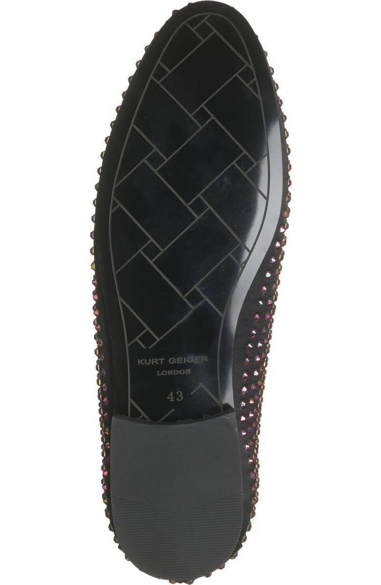 Kurt Geiger London Hugh Eagle's Head Crystal Stud Loafer, Alternate, color,