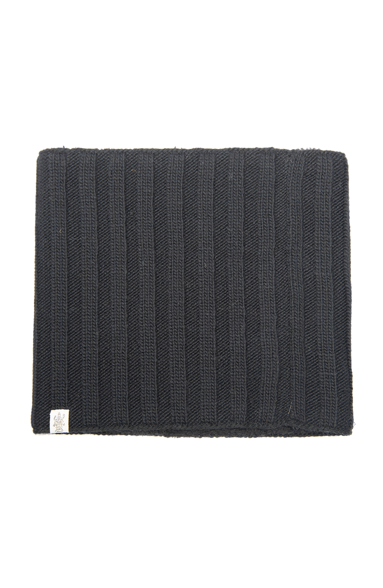 Nirvanna Designs Ribbed Neckwarmers, Main, color, Black