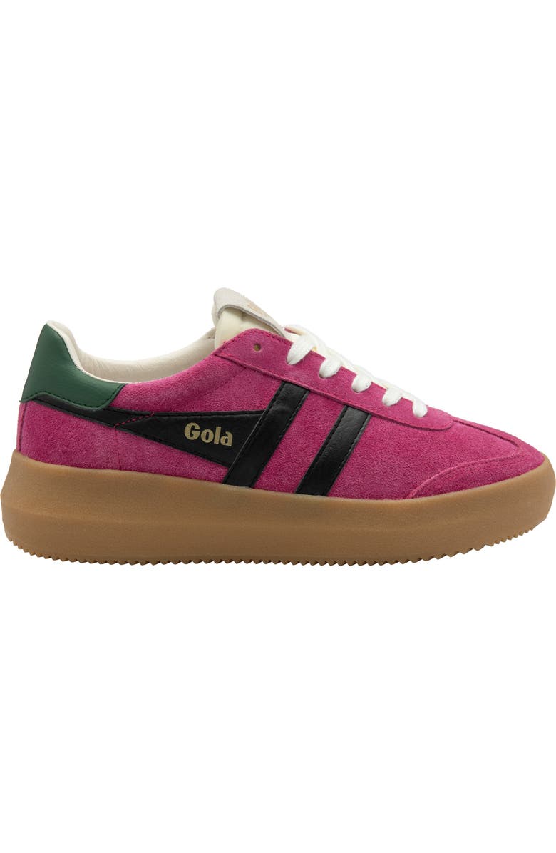 Gola Athena Sneaker, Alternate, color, Fuchsia/Black/Evergreen/Gum