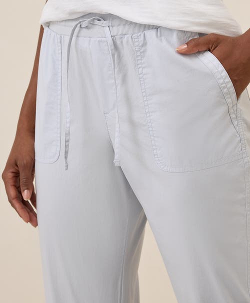 Pact Organic Cotton Monterey Poplin Jogger In White