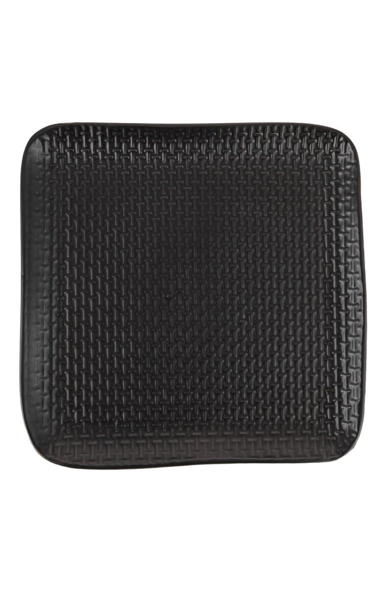 Stone Lain Olivia Stoneware 4-Piece Salad Plate Set, Alternate, color, Black