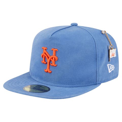 Men's New Era  Blue New York Mets Championship Side Flag A-Frame 59FIFTY Fitted Hat