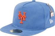 New Era Men's New Era Blue New York Mets Championship Side Flag A-Frame 59FIFTY Fitted Hat