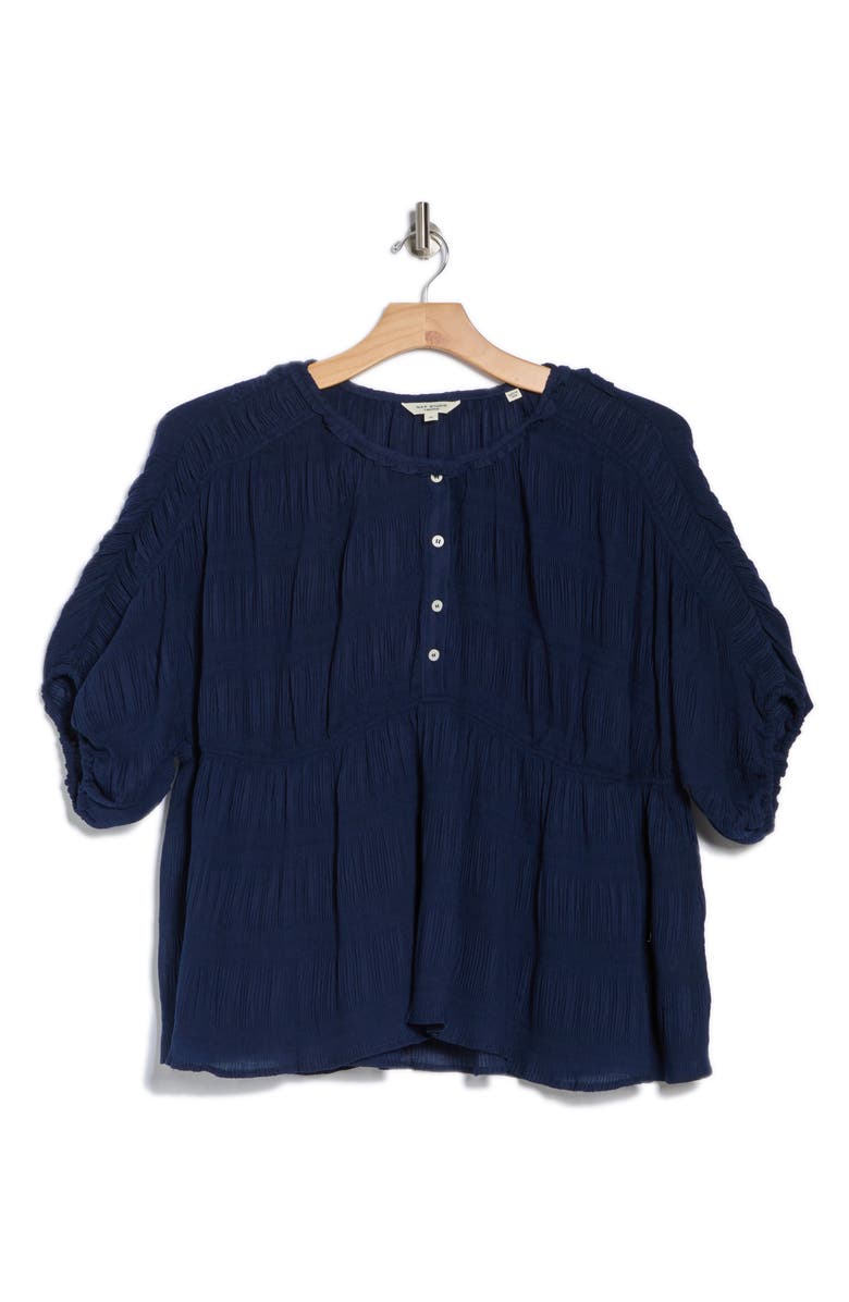 MAX STUDIO Textured Puff Sleeve Top, Alternate, color, 