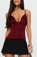 Princess Polly Scorsese Satin Corset Top