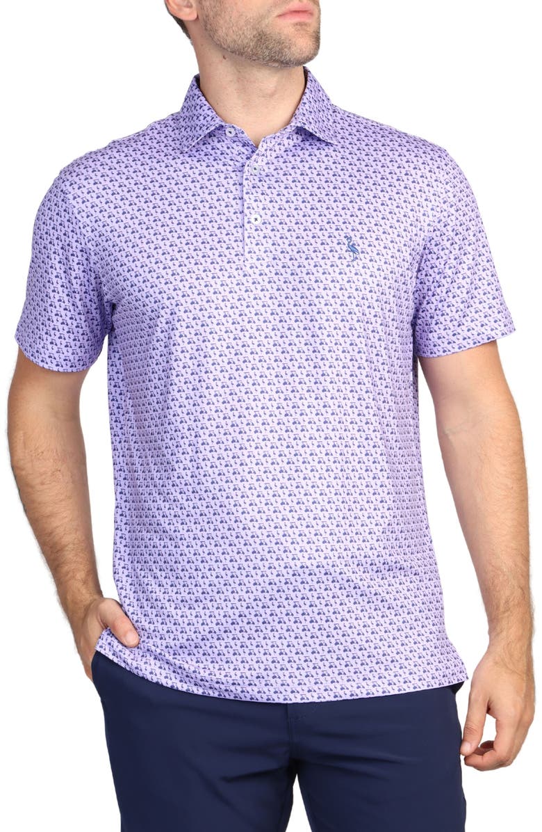 TailorByrd Golf Carts Performance Polo, Main, color, Lilac