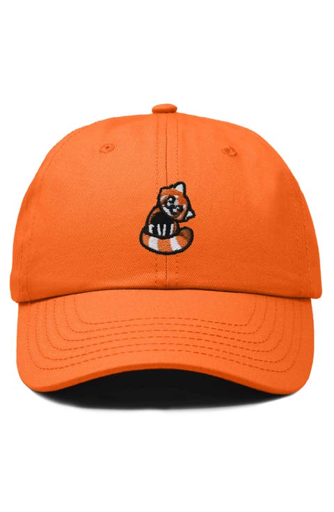 Red Panda Embroidered Dad Hat
