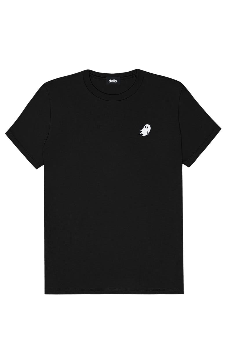 Dalix Ghost Womens Relaxed Tee, Alternate, color, Black