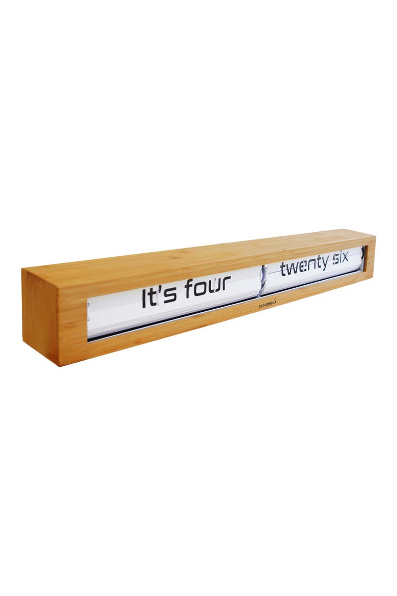 Texttime Flip Clock, Alternate, color, NATURAL