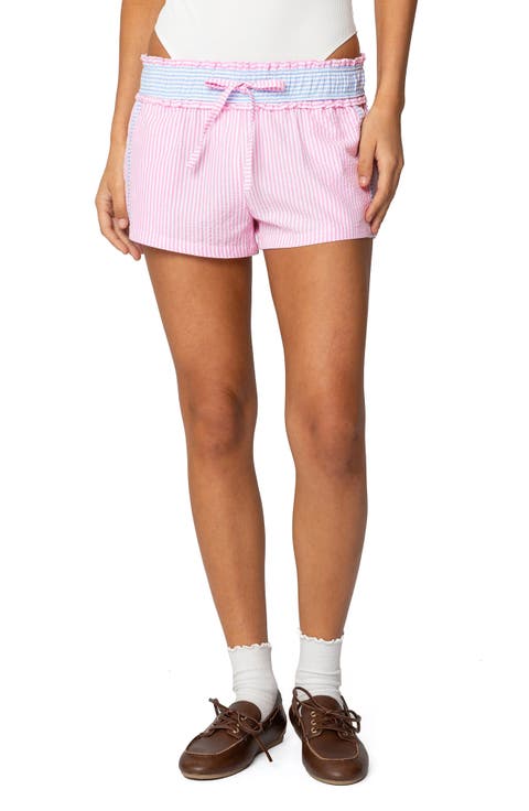 Baylee Stripe Seersucker Shorts