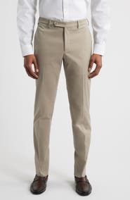 Zanella Parker Flat Front Stretch Cotton Pants