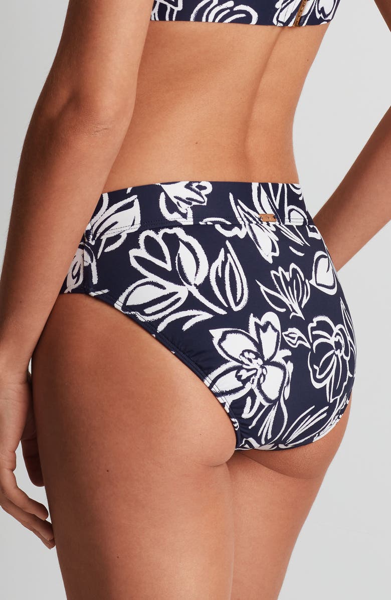 Lauren Ralph Lauren Classic Hipster Bikini Bottoms, Alternate, color, Black Multi