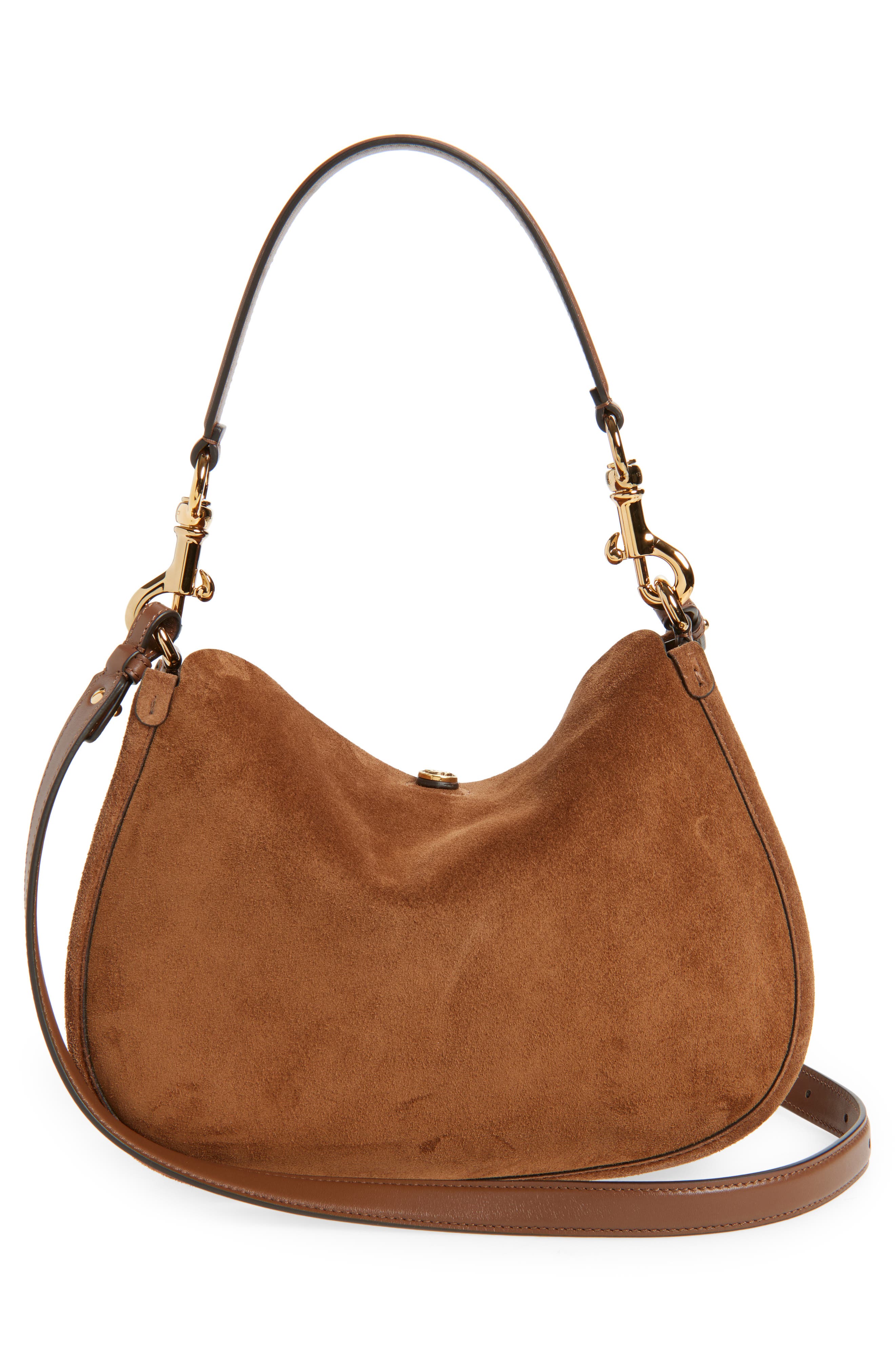 Etro Belted Suede Hobo Bag, Alternate, color, Sand