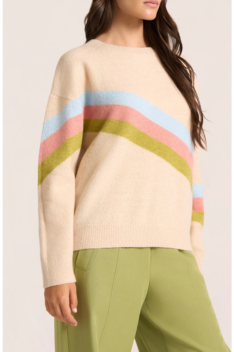 Jules Colorblock Sweater, Alternate, color, IVORY