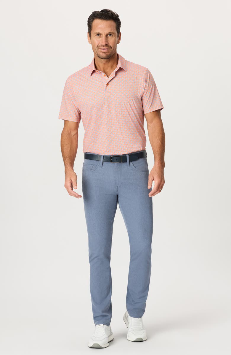 Robert Graham Links & Drinks Performance Golf Polo, Alternate, color, Orange