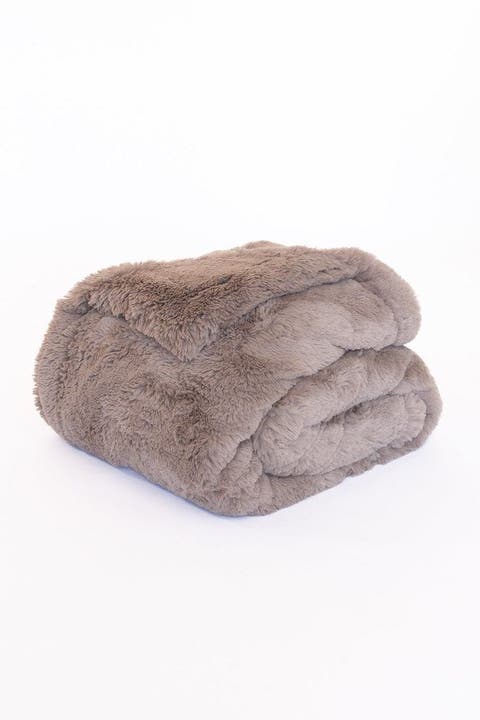 Heavenly Hermosa Faux Fur Throw Blanket