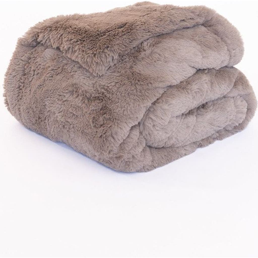 Sea To Me Blankets Heavenly Hermosa Faux Fur Throw Blanket in Taupe  product