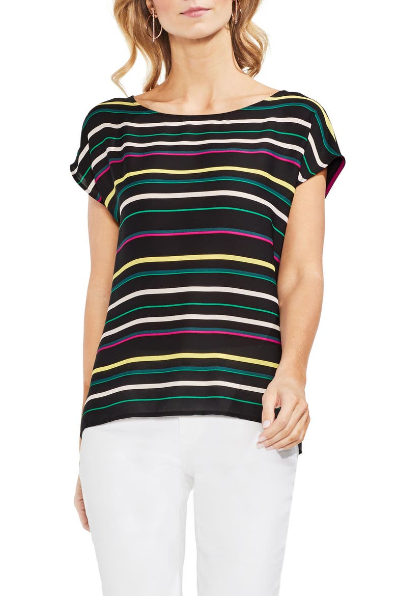 Paradise Multistripe Top, Main, color, RICH BLACK