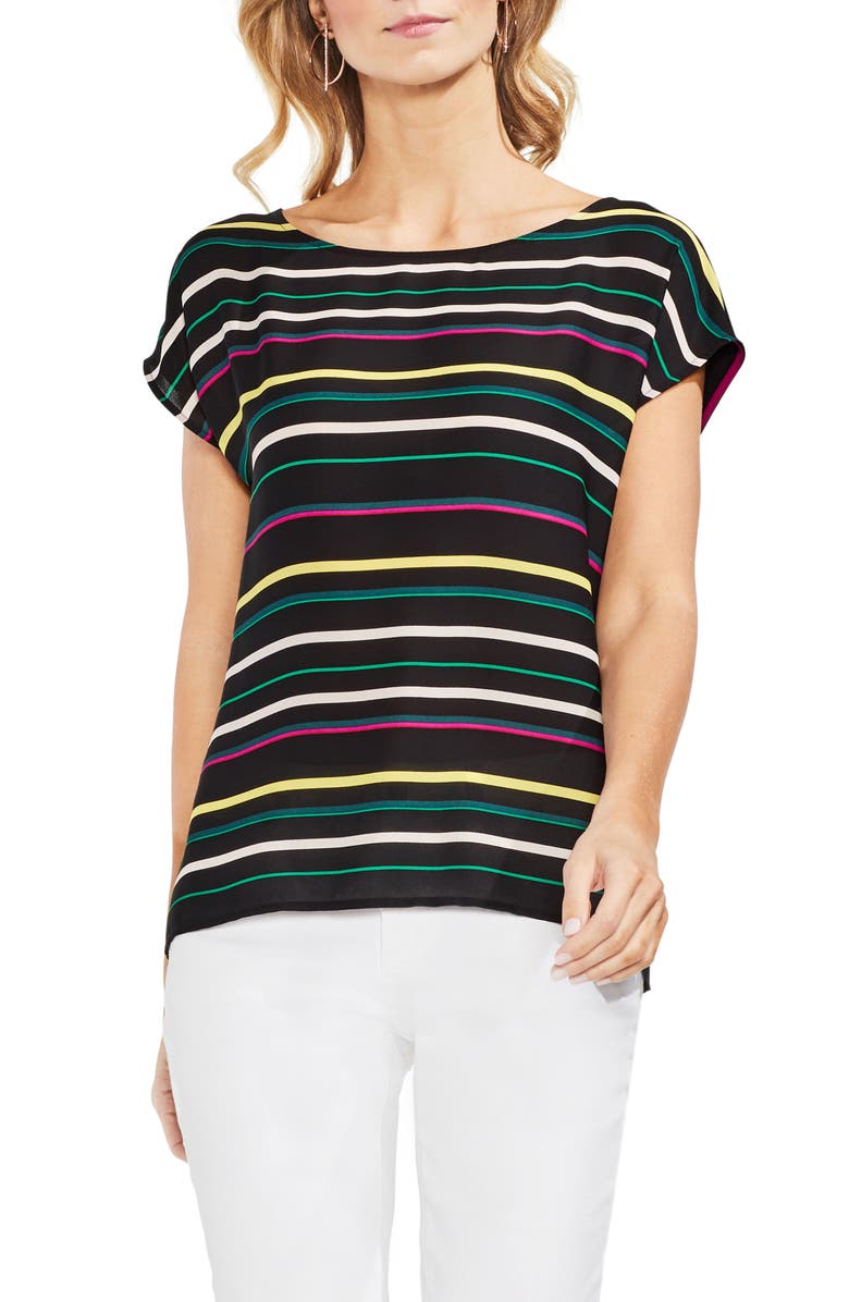 Vince Camuto Paradise Multistripe Top, Main, color,