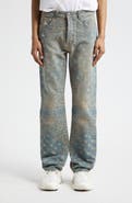 AMIRI Bandana Jacquard Straight Leg Jeans