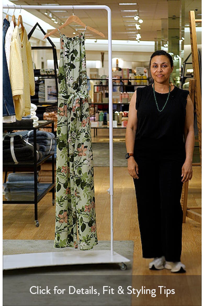 Zane Floral Lighthearted Tropical Print Jumpsuit video