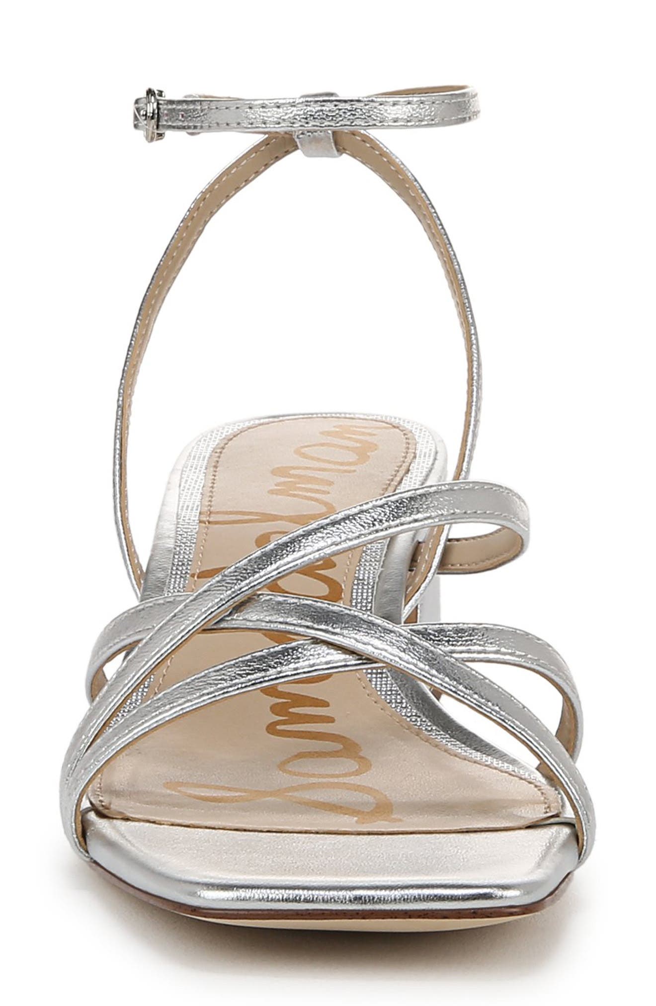Sam Edelman Whitley Ankle Strap Sandal, Alternate, color, Soft Silver