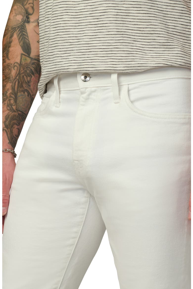 The Asher Slim Fit Twill Pants, Alternate, color, CLEAN WHITE