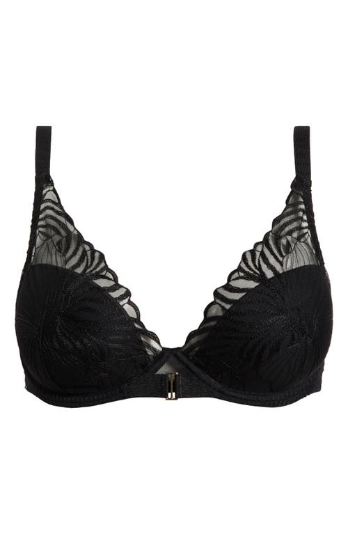 Chantelle Lingerie Legend Underwire Plunge T-shirt Bra In Black