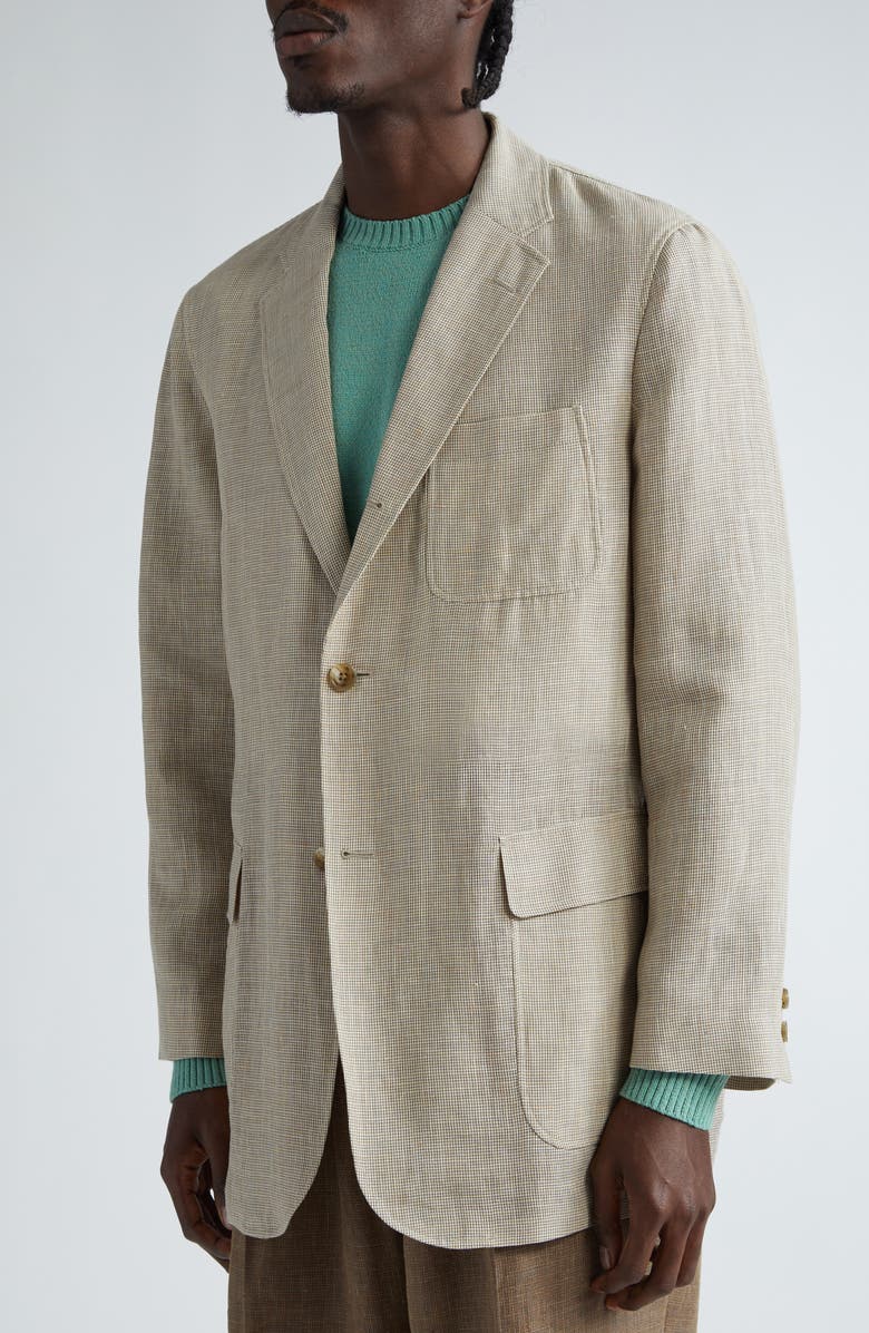 BEAMS 3B Box Fit Linen & Cotton Sport Coat, Alternate, color, 