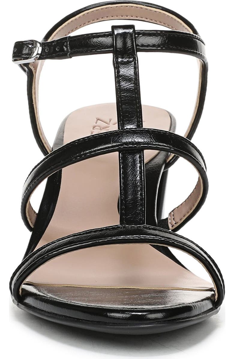 Naturalizer Bristol Cage Sandal, Alternate, color, Black Faux Leather