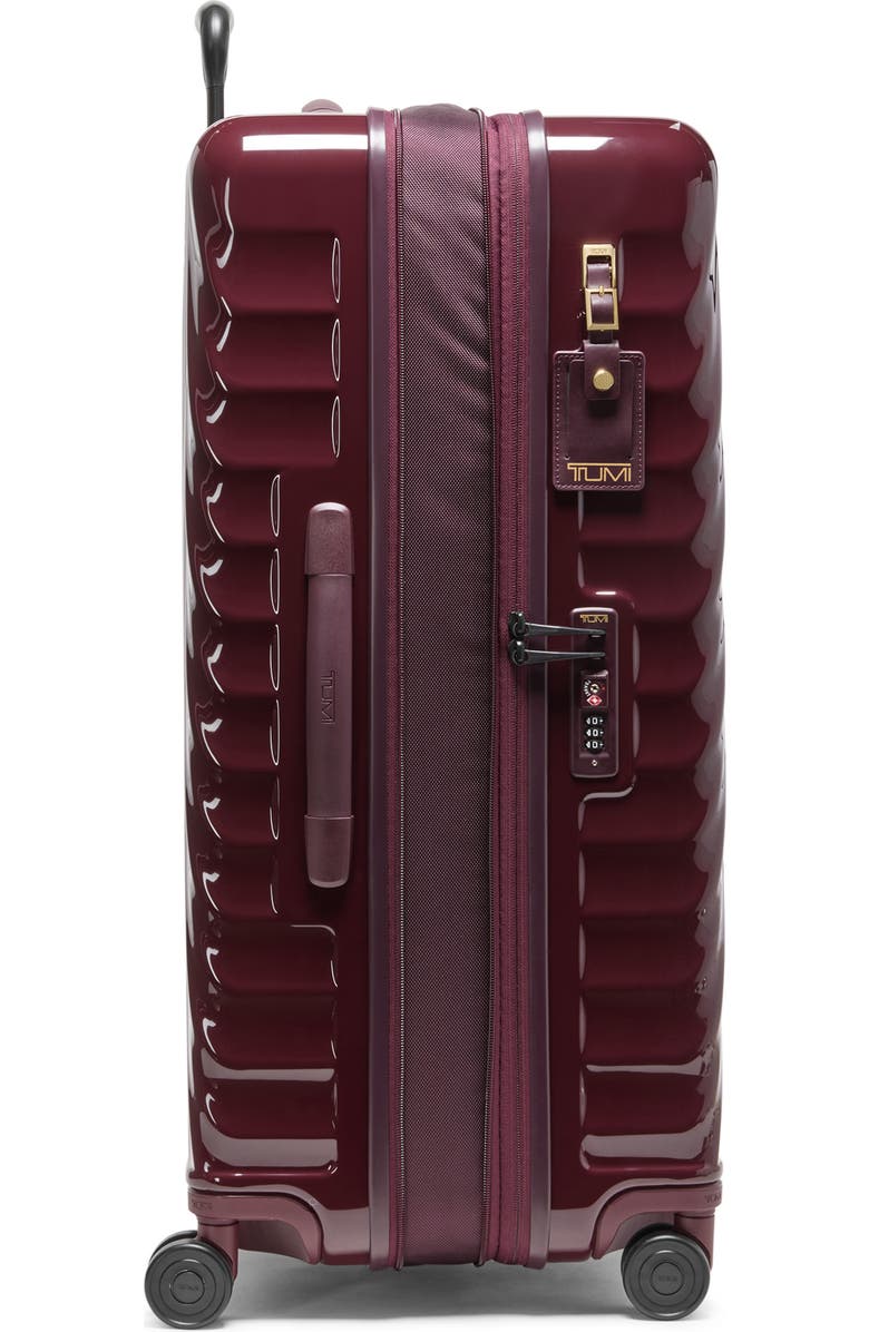 TUMI 30-Inch 19 Degree Extended Trip Expandable 4-Wheel Packing Case, Alternate, color, Wine