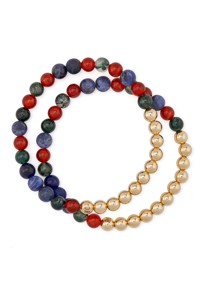 N77 Detox Set of 2 Healer's Bracelets, Alternate, color, YELLOW GOLD