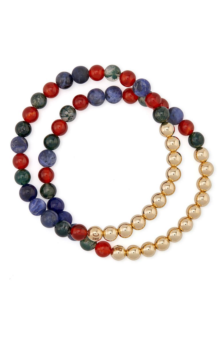 The Healer’s Collection N77 Detox Set of 2 Healer's Bracelets, Alternate, color, Yellow Gold