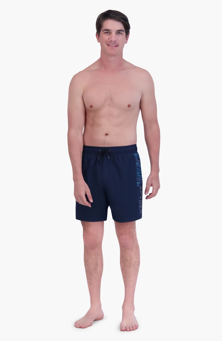 Spyder 7-Inch Volley Swim Shorts, Alternate, color, Dress Blue