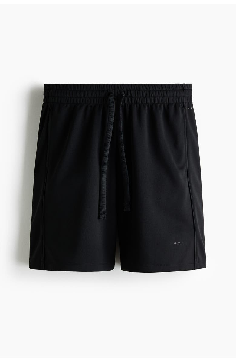 H&M Regular Fit Sports Shorts With Drymove, Main, color, Black