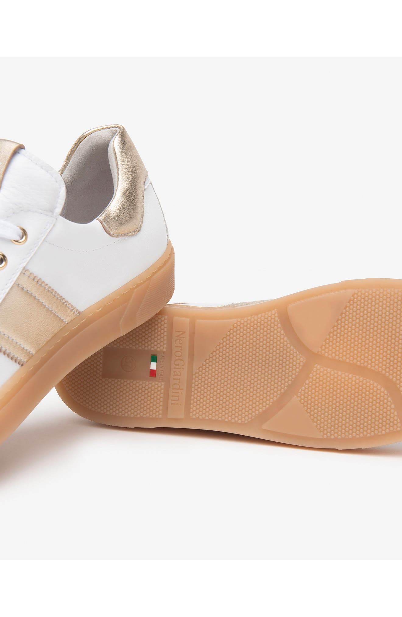 NeroGiardini Low Top Sneaker, Alternate, color, White