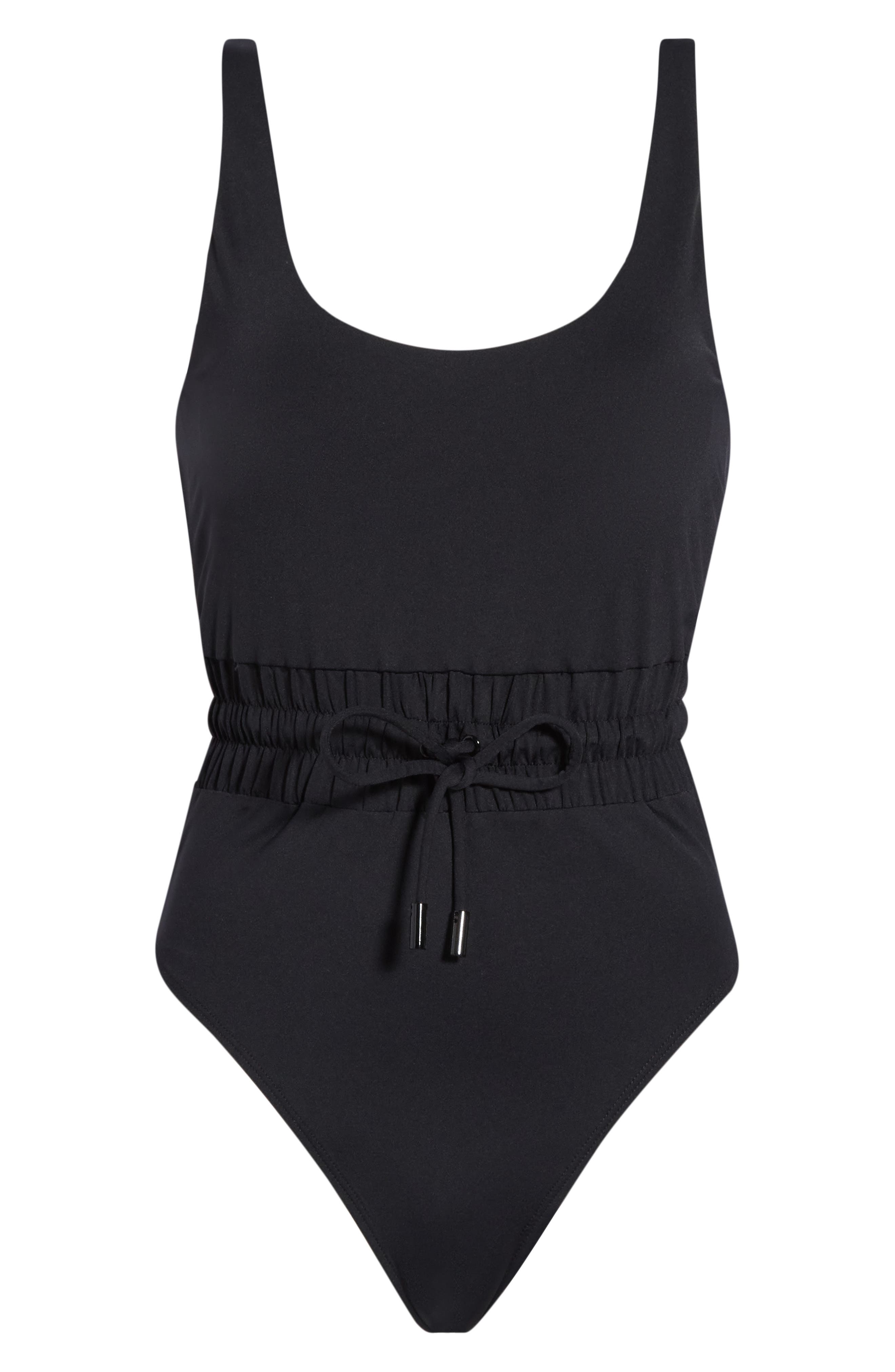 Matte Waist Framer One-Piece Swimsuit