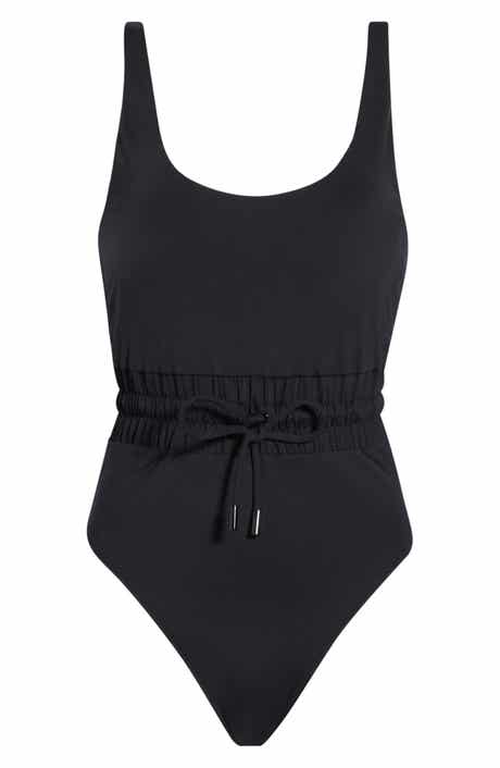 Matte Waist Framer One-Piece Swimsuit