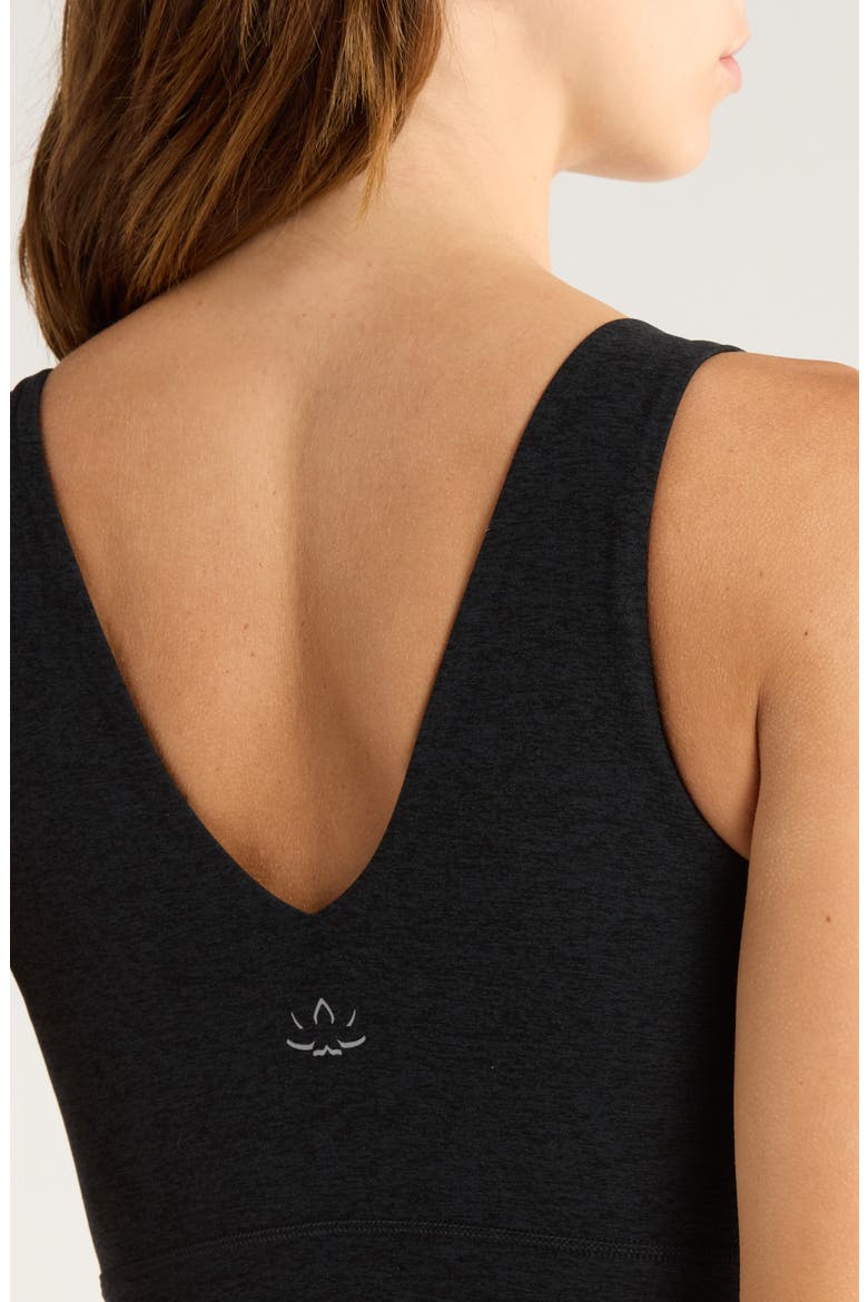 Space Dye Longline Sports Bra, Alternate, color, DARKEST NIGHT