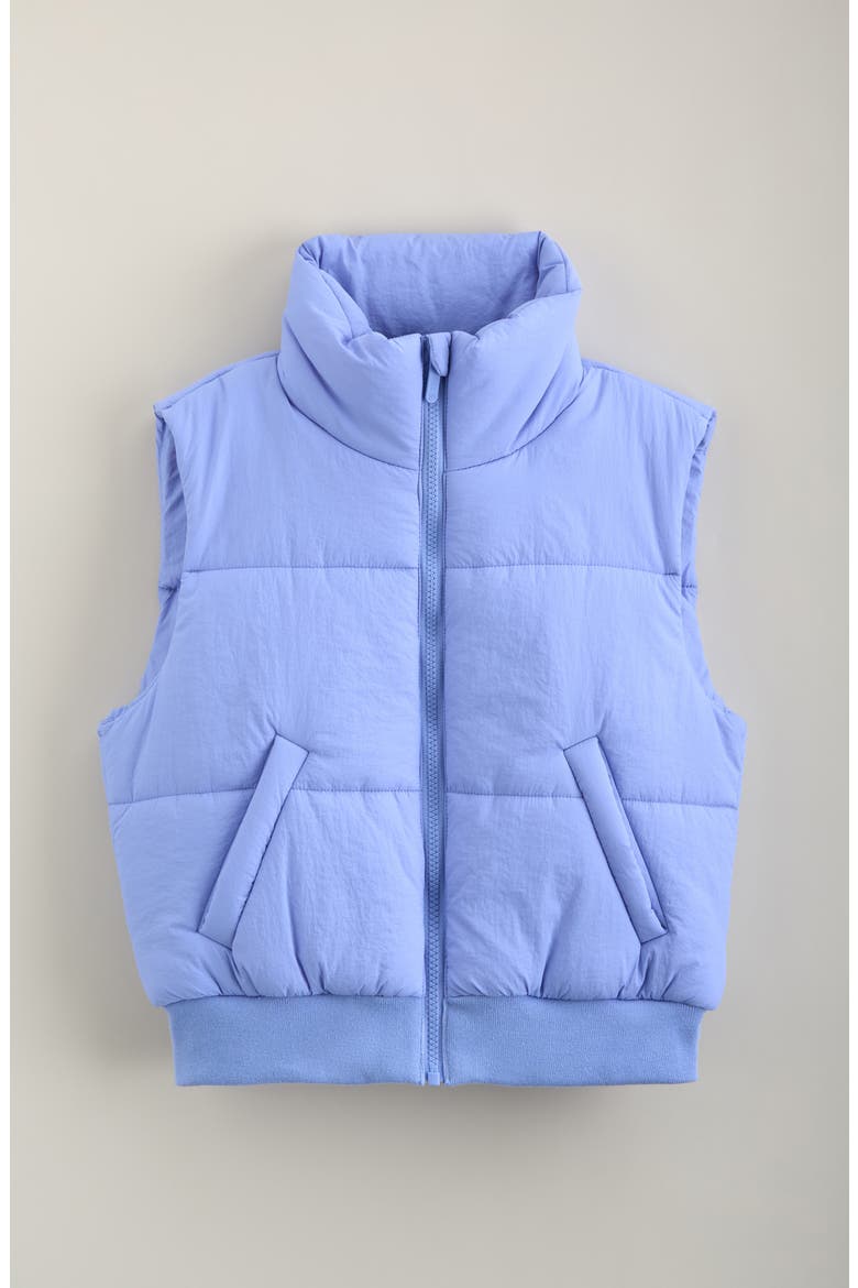 Kids' Layer Up Puffy Vest, Main, color, BLUE HYDRANGEA