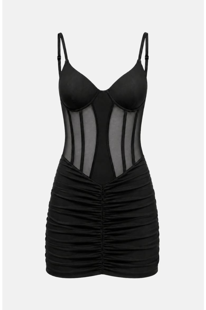 Sivara Mini Dress, Alternate, color, Black