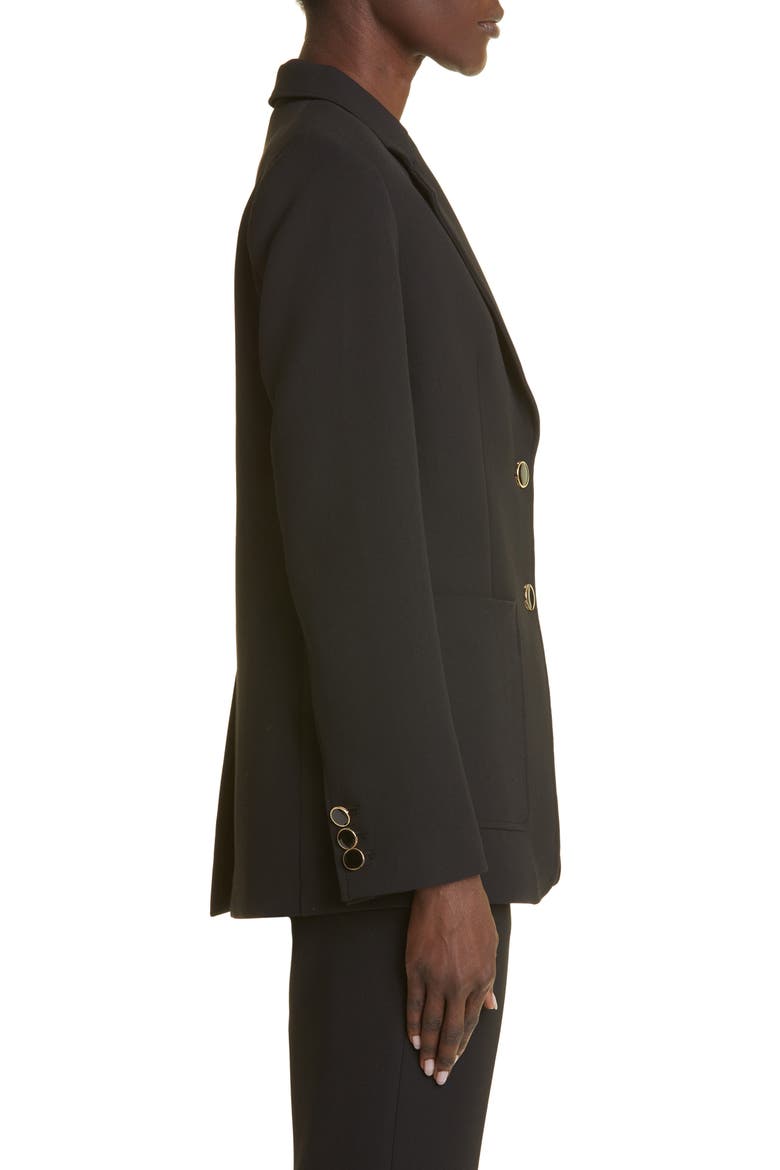 The Boardroom Stretch Crepe Suit Jacket, Alternate, color, BLACK