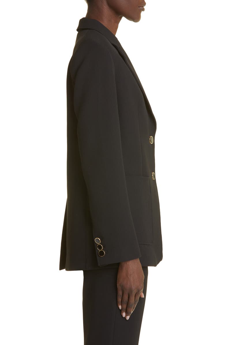 St. John Collection The Boardroom Stretch Crepe Suit Jacket, Alternate, color,