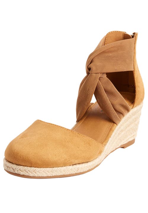 Comfortview The Sabine Espadrille In Brown