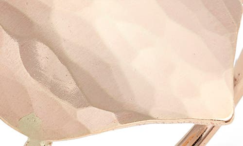 Nashelle Love Hammered Heart Ring In Gold