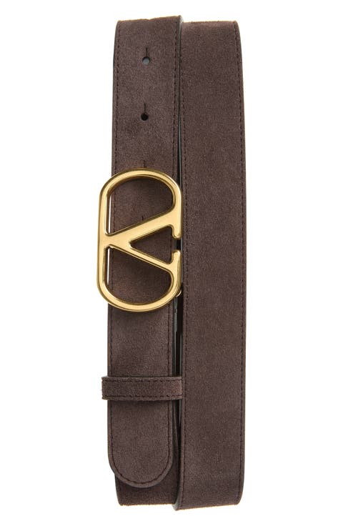 VLOGO Signature Suede Belt