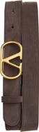 Valentino VLOGO Signature Suede Belt